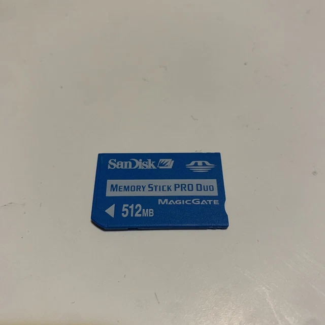 Memoria MagicGate SanDisk Memory Stick PRO Duo 512 MB compatible para PSP