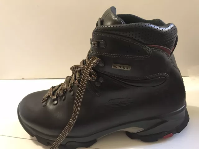 ZAMBERLAN GORE-TEX BOOTS Uk 10 Walking / Hiking Brown Leather Vibram ...