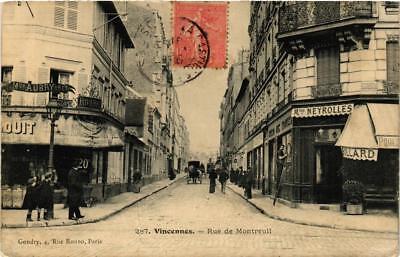 CPA AK VINCENNES Rue de Montreuil (672278)