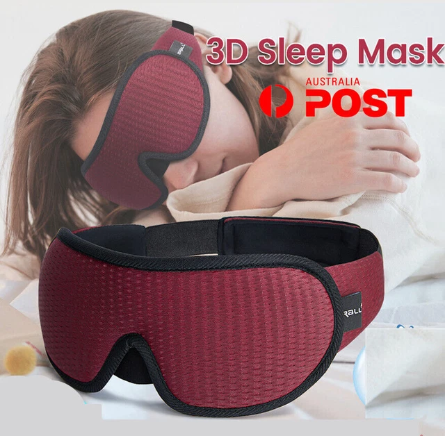 3D Sleep Eye Mask Travel Soft Memory Foam Padded Shade Cover Sleeping Blindfold