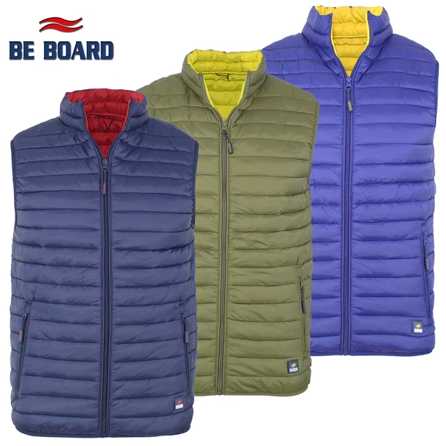 Gilet piumino 100 grammi trapuntato da uomo BE BOARD 3 colori M L XL XXL 3XL