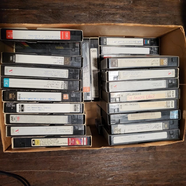 LOT OF 40 PreRecorded VHS Tapes Sold As is Used Blanks Movies TV 80s
