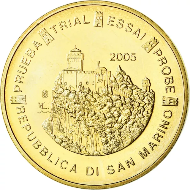 [#782628] San Marino, 50 Euro Cent, 2005, unofficial private coin, SPL, Bi-Metal