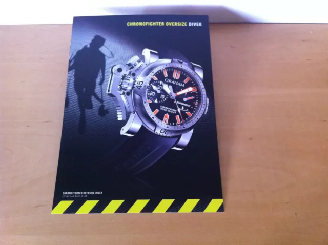 Used - GRAHAM - CHRONOFIGHTER OVERSIZE DIVER Technical Data Sheet - For...