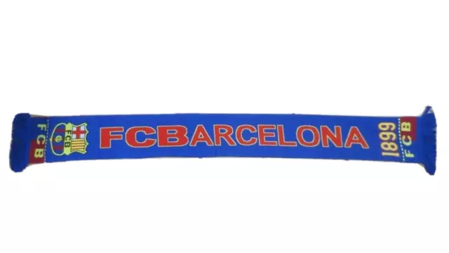 Sciarpa Vintage Bufanda Echarpe Scarf - F.c. Barcelona - Barcellona - Espana