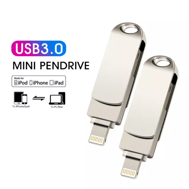 1TB 2TB 256/128GB i Flash Drive USB-Stick 3.0 Speicherstick für PC iPhone iPad