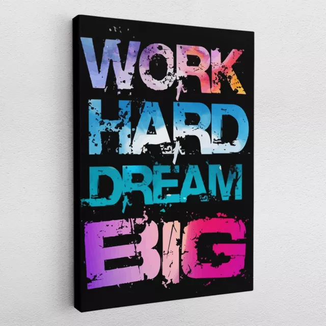 Lienzo Póster Acrílico Pop Art Work Dream Éxito Motivación Citas
