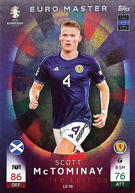 2024 Topps Match Attax UEFA Euro Card Single Pack 8 Cards