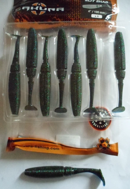 Leurre Souple Sakura Tex'Shad Combo 100mm 20g – Monté Texan – Couleur 05 – 2 Pièces