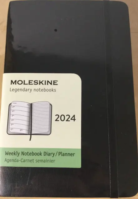 Moleskine-2024 Weekly Diary Planner Pocket Size, Hard Cover (9 x 14cm)New Sealed