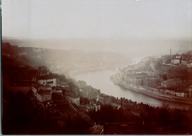 France, Chinon, vue générale, circa 1870 CDV vintage albumen - Tirage album
