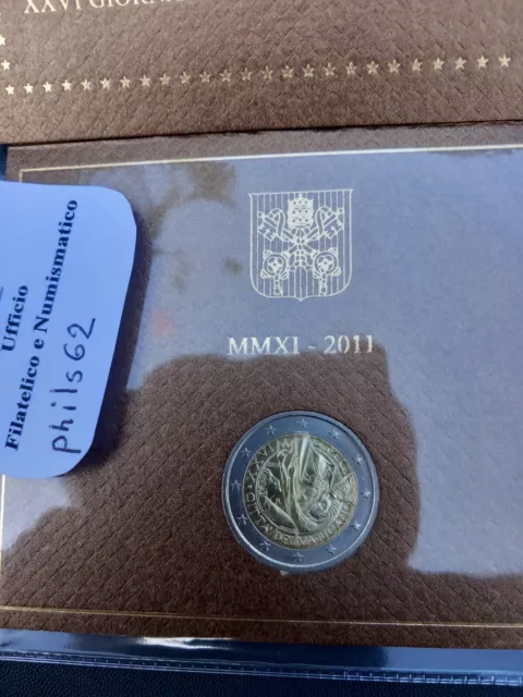 BU 2 EUROS 2011 COMMÉMORATIVE VATICAN -- 1 Coin Légèrement Touché