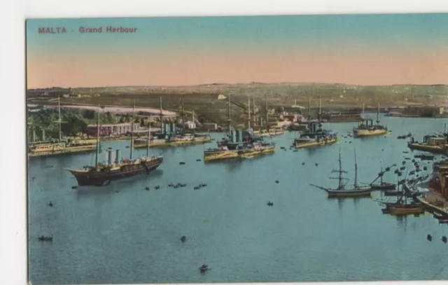 Malta, Grand Harbour Postcard #3, B145