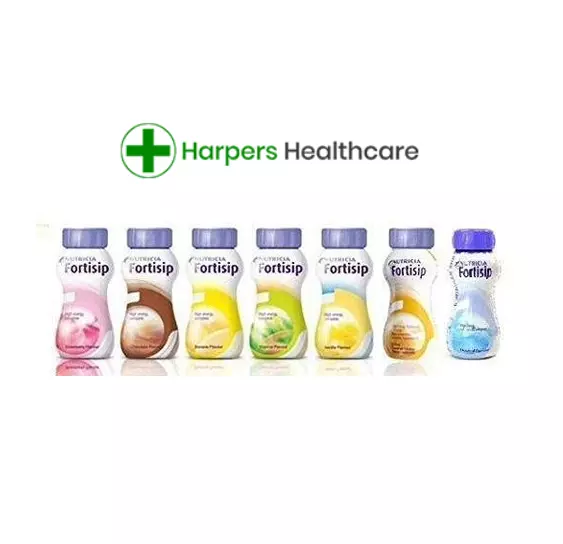 12 x 200ml Nutricia Fortisip High Energy choose flavour free p+p