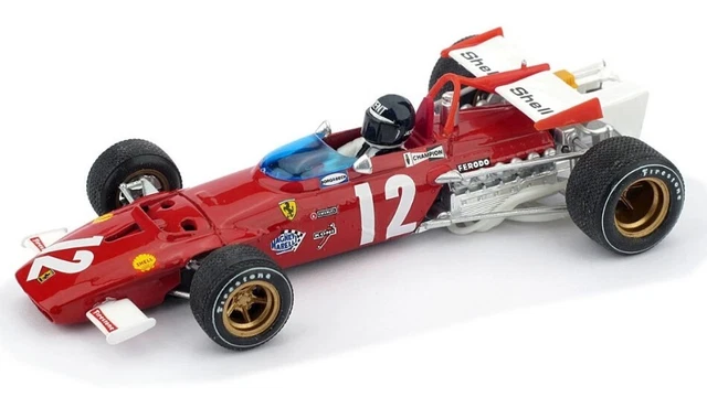 Modèle Réduit 1:43 BRUMM - Ferrari F1 312 #11 - Monaco GP 1969 - Pilote Chris Amon Avec Figurine - Neuf