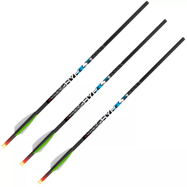 KILLER INSTINCT Lighted Hypr Lite Carbon 3-pk Crossbow Bolts w/ Lighted Nocks