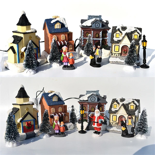 10Pcs Light Miniature Furniture House Resin  Decorate Creative Christmas Gifts