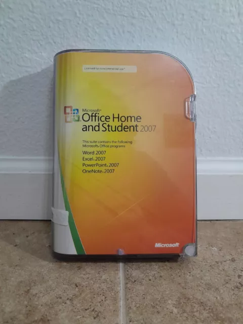 Microsoft Office Home and Student 2007 With Product Key Word Excel PowerPoint