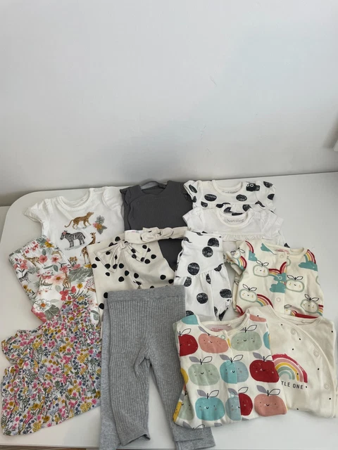 Baby Girls Clothes Bundle Up To 1 Month & New Born Next Tu Nutmeg Etc