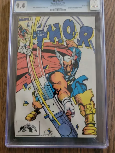 The Mighty Thor 337 Double Cover CGC 9.4