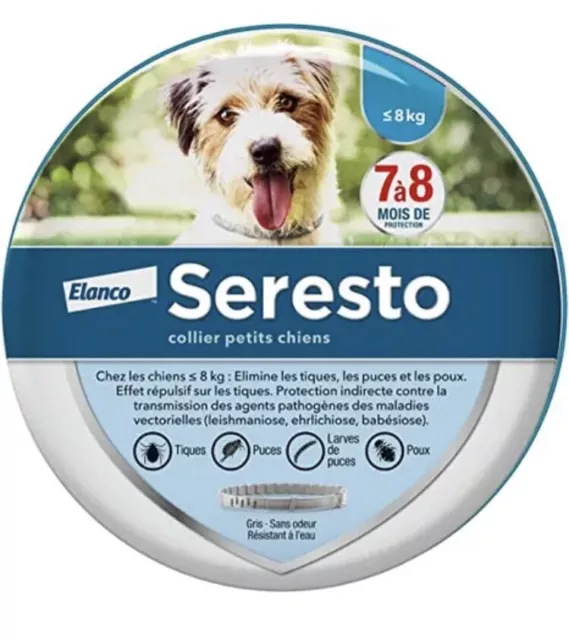 SERESTO Elanco - Collare per Cani Piccoli Fino a 8 kg - Antiparassitario Cane &