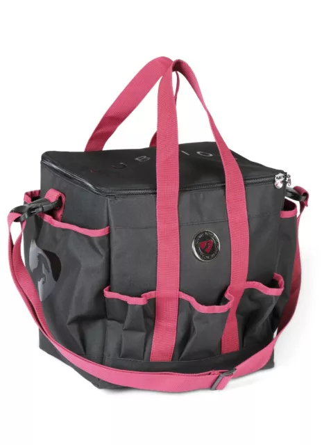 Grooming Bag | Shires Aubrion Grooming Kit Storage Bag | Hardwearing | Charcoal