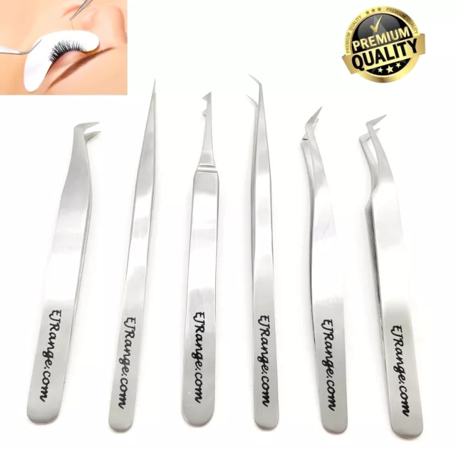 Eyelash Extension Tweezers Russian 3D 6D Volume Lash Extensions L-Shape UK