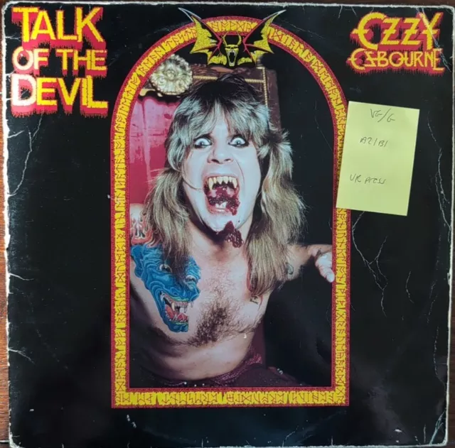 Ozzy Osbourne Talk Of The Devil Vinyl Record VG/G JETDP401 1982