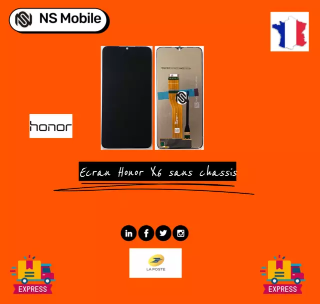 Ecran  Lcd + Tactile Honor X6.  (Qualité Premium)