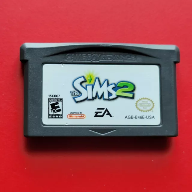 Sims 2 Nintendo Game Boy Advance Authentic Saves