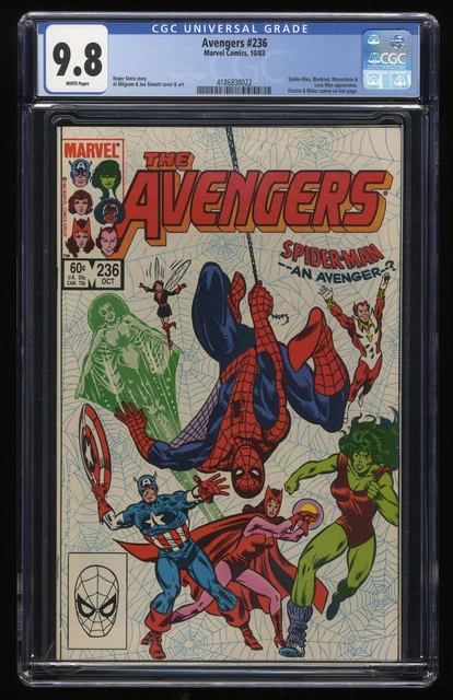 Avengers #236 CGC NM/M 9.8 White Pages Marvel 1983