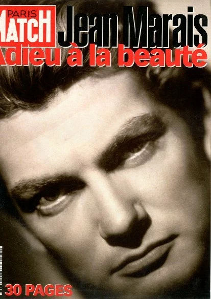 Couverture de magazine Coverage Paris Match Jean Marais