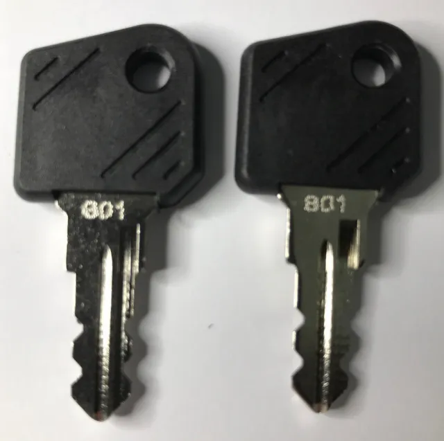 2x Ignition Key 801 Forklift High Lift Truck Ant Linde Key