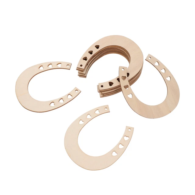 24 piezas astillas de madera para herradura en blanco madera caballo decoraciones boda madera