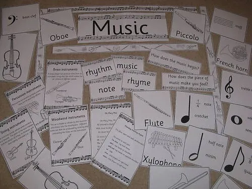 MUSIC display  -teaching resource pack to PRINT- KS1/ KS2
