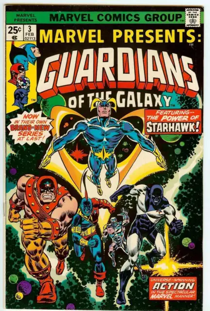 Marvel Presents #3 7.5 // 1St Solo Guardians Of The Galaxy 1976