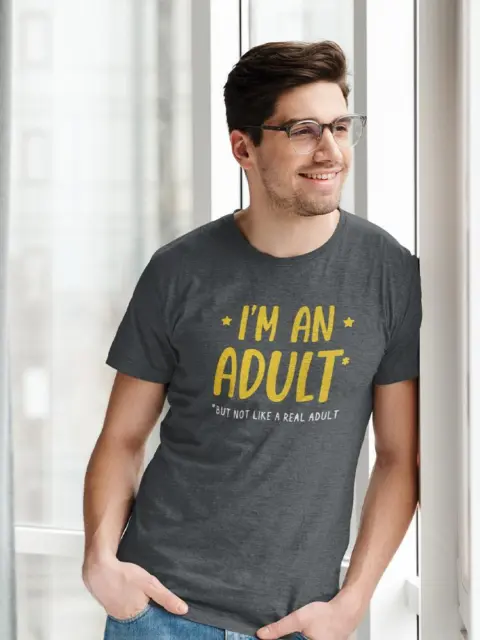 I'm An Adult! T-shirt Men's -SmartPrintsInk Designs