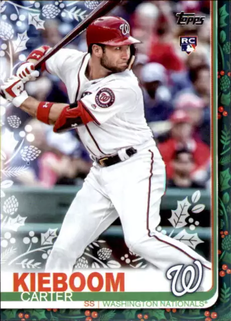 2019 Topps Holiday #HW160 Carter Kieboom Washington Nationals Rookie Baseball