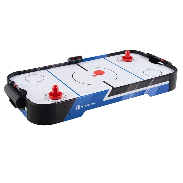 Air Powered Hockey Table Game Room Indoor Sport Electronic Scoring 2 Pushers