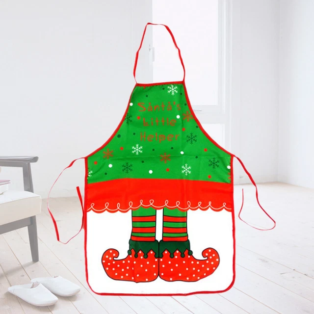 Lot De 4 Tabliers De Noël Imperméables - Tabliers De Cuisine Festifs Pour Hommes Et Femmes - 80x60 Cm, Motifs Père Noël, Bonhomme De Neige