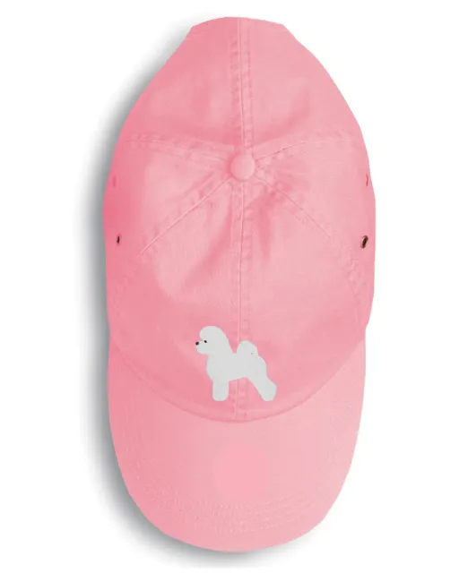 Bichon Frise Embroidered Pink Baseball Cap BB3445PK-156