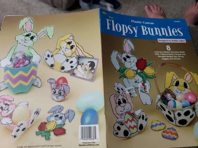 Needlecraft Shop Flopsy Bunnies Plastic Canvas Book 842636