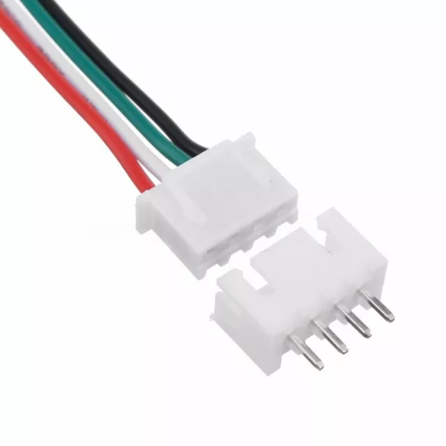 10 Set Mini Micro JST XH 2.54mm 4 Pin Connector Plug With 24AWG 1007 Wires 15cm