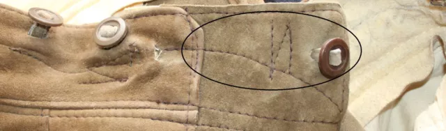 HANS STOGER PANTALONI IN PELLE DI CERVO circa W40 taglia 58 70CM SAMI 3