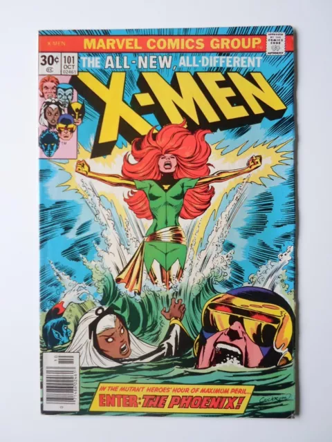 Marvel Uncanny X-Men #101 1976 Jean Grey Reborn As Phoenix!Cents Nice Mid-Grade!