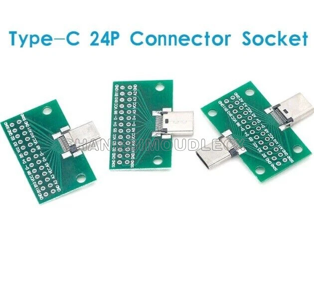 QUARKZMAN Type-C Stecker PCB Board - 3 Stück USB 3.1 Tester Adapter