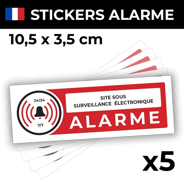 Lot De 2 Autocollants D'alarme Verisure 2026 - Dimensions 15cm X 9.5cm - Neufs Sous Blister