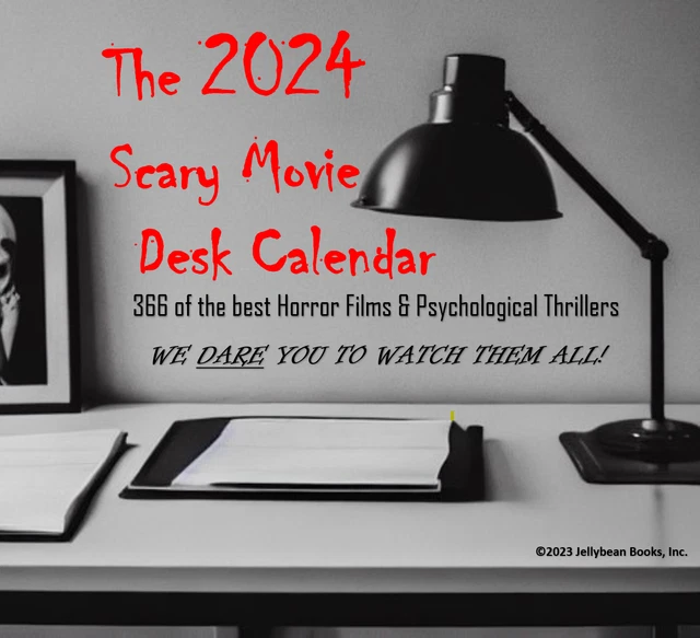 THE 2024 PAGEADAY Scary Movie Calendar Horror Films Psychological