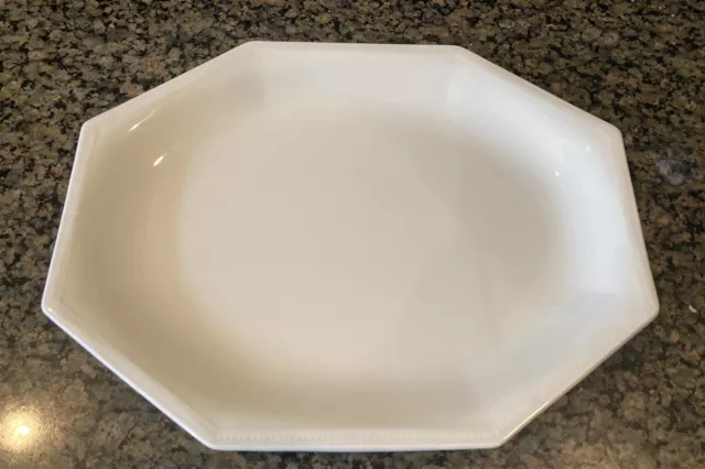 Vtg Johnson Brothers Heritage White Serving Platter England Ironstone 12" approx