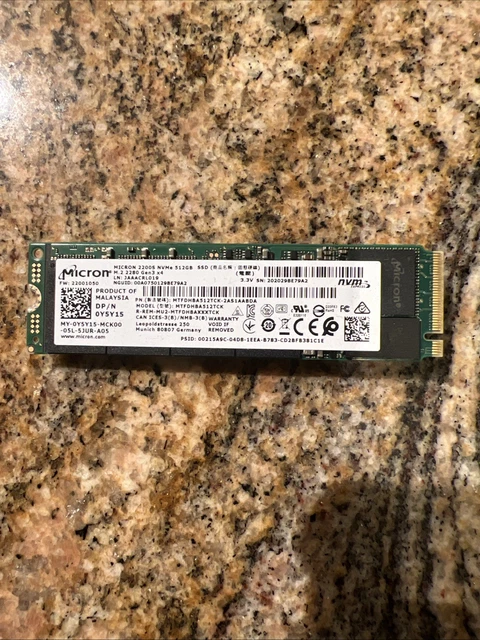 BRAND NEW*** MICRON 2200S MTFDHBA512TCK 512GB NVME SSD Solid